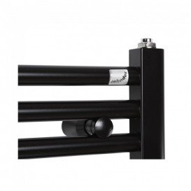 Полотенцесушитель електричний Zehnder Virando з теном HOTS прихованого монтажу чорний матовий AB-120-050-9017-HOTS-HID