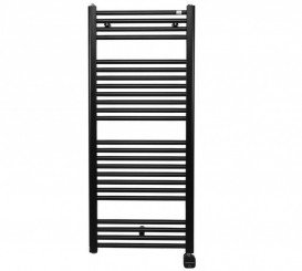 Полотенцесушитель електричний Zehnder Virando з теном NEX прихованого монтажу чорний матовий AB-120-050-9017-NEX-HID