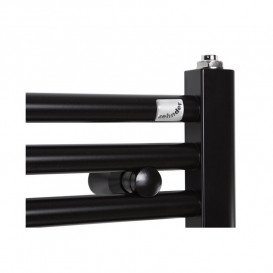 Полотенцесушитель водяной комбинированный Zehnder Virando 122,6х50 см с тэном HOTS черный матовый AB-120-050-05-9017-HOTS-MB
