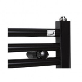 Полотенцесушитель комбінований Zehnder Virando з теном NEX прихованого монтажу чорний матовий AB-120-050-9017-NEX-MB