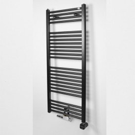 Полотенцесушитель комбінований Zehnder Virando з теном NEX прихованого монтажу чорний матовий AB-120-050-9017-NEX-MB