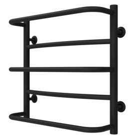 Полотенцесушитель водяной Deffi Аквамикс П5 400х500 нижнее подключение черный C.AM.50.40.5.B.A