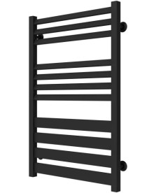 Полотенцесушитель водяной Deffi Diamant П11 500х800 нижнее подключение черный A.DT.80.50.11.B.A