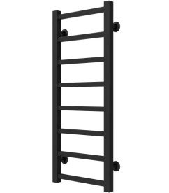 Полотенцесушитель водяной Deffi Forest П8 200х800 нижнее подключение черный A.FR.80.20.8.B.A