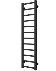 Сушка для рушників водяна Deffi Forest П12 200х1200 нижнє підключення чорний A.FR.120.20.12.B.A
