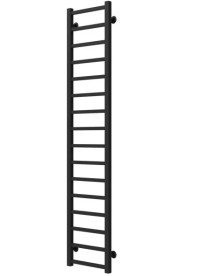 Полотенцесушитель водяной Deffi Forest П16 200х1600 боковое правое подключение черный A.FR.160.20.16.B.C