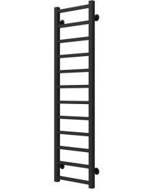 Сушка для рушників водяна Deffi Forest П12 300х1200 бічне ліве підключення чорний A.FR.120.30.12.B.B