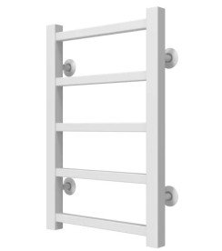 Полотенцесушитель водяной Deffi Forest П5 400х500 боковое левое подключение белый A.FR.50.40.5.W.B