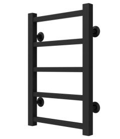 Полотенцесушитель водяной Deffi Forest П5 400х500 боковое правое подключение черный A.FR.50.40.5.B.C