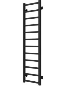 Сушка для рушників водяна Deffi Forest П12 400х1200 бічне праве підключення чорний A.FR.120.40.12.B.C
