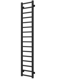 Полотенцесушитель водяной Deffi Forest П16 400х1600 нижнее подключение черный A.FR.160.40.16.B.A