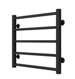 Сушка для рушників водяна Deffi Forest П5 500х500 нижнє підключення чорний A.FR.50.50.5.B.A