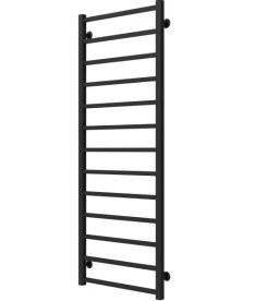 Полотенцесушитель водяной Deffi Forest П13 500х1400 нижнее подключение черный A.FR.140.50.13.B.A