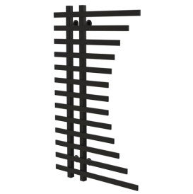 Полотенцесушитель водяной Deffi Gratsiya П13 600х1000 нижнее подключение черный A.GR.100.60.13.B.A