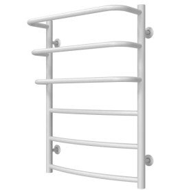 Полотенцесушитель водяной Deffi Каскад Дуга П6 500х700 боковое левое подключение белый C.KD.70.50.6.W.B