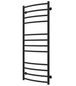 Сушка для рушників водяна Deffi Класик Еліт П12 400х1200 бічне ліве підключення чорний C.KE.120.40.12.B.B