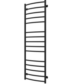 Сушка для рушників водяна Deffi Класик Еліт П15 400х1500 нижнє підключення чорний C.KE.150.40.15.B.A