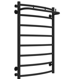 Сушка для рушників водяна Deffi Класик N П8 500х800 бічне ліве підключення чорний C.KN.80.50.8.B.B