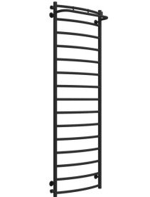 Полотенцесушитель водяной Deffi Классик N П15 500х1600 боковое левое подключение черный C.KN.160.50.15.B.B