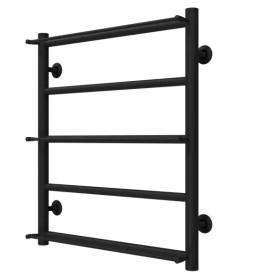 Полотенцесушитель водяной Deffi Ladder П5 500х600 боковое левое подключение черный C.LK.60.50.5.B.B