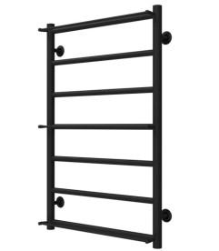 Полотенцесушитель водяной Deffi Ladder П7 500х800 боковое левое подключение черный C.LK.80.50.7.B.B