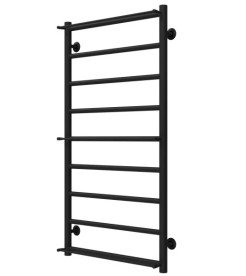 Полотенцесушитель водяной Deffi Ladder П9 500х1000 боковое правое подключение черный C.LK.100.50.9.B.C
