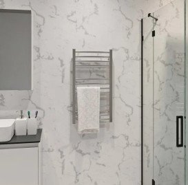 Сушка для рушників водяна Deffi Lima П12 400х800 нижнє підключення хром A.LI.80.40.12.C.A