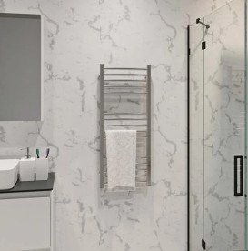 Полотенцесушитель водяной Deffi Lima П15 400х1000 нижнее подключение хром A.LI.100.40.15.C.A