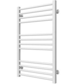 Полотенцесушитель водяной Deffi Lima П12 500х800 боковое левое подключение белый A.LI.80.50.12.W.B