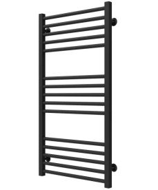 Полотенцесушитель водяной Deffi Lima П15 600х1000 боковое левое подключение черный A.LI.100.60.15.B.B