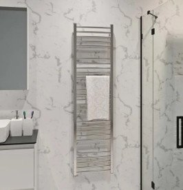 Полотенцесушитель водяной Deffi Lima П25 400х1600 боковое левое подключение хром A.LI.160.40.25.C.B