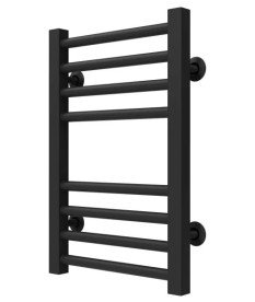 Сушка для рушників водяна Deffi Lima П8 400х500 бічне ліве підключення чорний A.LI.50.40.8.B.B