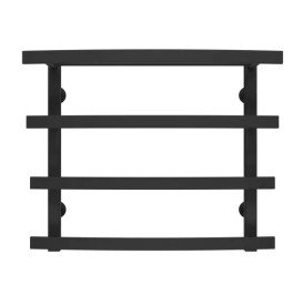 Сушка для рушників водяна Deffi Lotos П4 400х500 нижнє підключення чорний A.LO.50.40.4.B.A