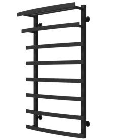 Полотенцесушитель водяной Deffi Lotos П8 400х1000 боковое левое подключение черный A.LO.100.40.8.B.B