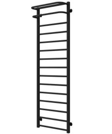 Полотенцесушитель водяной Deffi Lux Hotel П15 400х1600 боковое правое подключение черный A.LH.160.40.15.B.C