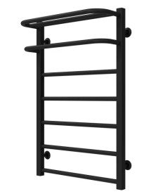 Полотенцесушитель водяной Deffi Lux Hotel П7 500х800 нижнее подключение черный A.LH.80.50.7.B.A