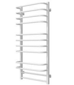 Полотенцесушитель водяной Deffi Lux П12 400х1100 боковое правое подключение белый A.LU.110.40.12.W.C