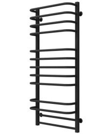 Полотенцесушитель водяной Deffi Lux П13 500х1200 боковое правое подключение черный A.LU.120.50.13.B.C