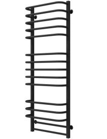 Полотенцесушитель водяной Deffi Lux П15 400х1400 боковое правое подключение черный A.LU.140.40.15.B.C