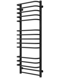 Сушка для рушників водяна Deffi Lux П15 500х1400 бічне праве підключення чорний A.LU.140.50.15.B.C
