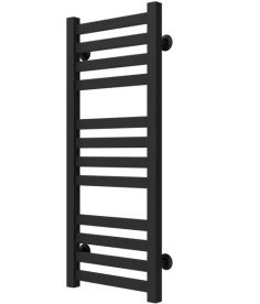 Сушка для рушників водяна Deffi Magnus П12 300х800 бічне праве підключення чорний A.MA.80.30.12.B.C