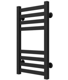 Сушка для рушників водяна Deffi Magnus П8 400х600 нижнє підключення чорний A.MA.60.40.8.B.A