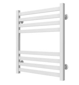 Полотенцесушитель водяной Deffi Magnus П8 500х600 нижнее подключение белый A.MA.60.50.8.W.A