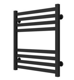 Полотенцесушитель водяной Deffi Magnus П8 500х600 нижнее подключение черный A.MA.60.50.8.B.A