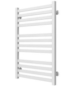 Полотенцесушитель водяной Deffi Magnus П12 500х800 боковое левое подключение белый A.MA.80.50.12.W.B