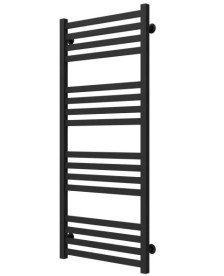 Полотенцесушитель водяной Deffi Magnus П16 600х1200 боковое левое подключение черный A.MA.120.60.16.B.B