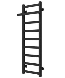 Сушка для рушників водяна Deffi Nicolе П9 400х1000 нижнє підключення чорний A.NI.100.40.9.B.A