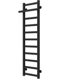 Сушка для рушників водяна Deffi Nicolе П11 400х1200 нижнє підключення чорний A.NI.120.40.11.B.A