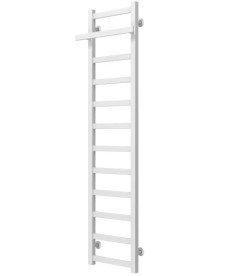 Сушка для рушників водяна Deffi Nicolе П12 400х1400 нижнє підключення білий A.NI.140.40.12.W.A