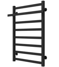 Сушка для рушників водяна Deffi Nicolе П8 500х800 бічне ліве підключення чорний A.NI.80.50.8.B.B